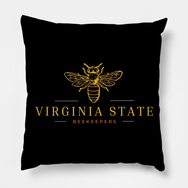 VSBA Bee 2 Pillow by Virginia State Beekeepers