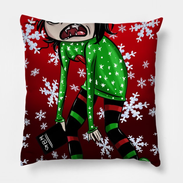 Hotel Transylvania Happy Holidays Pillow by OCDVampire