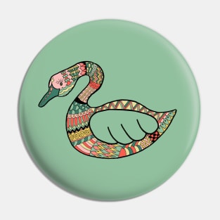 Pastel Swan Pin