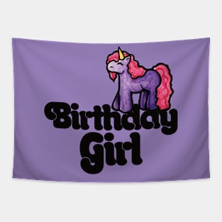 Birthday Girl Unicorn Tapestry