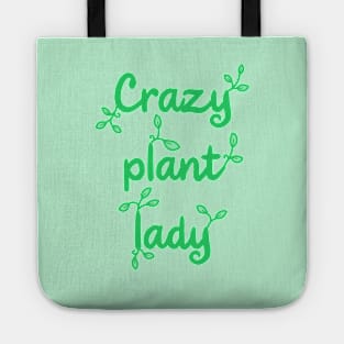 Crazy Plant Lady on Pastel Green Tote