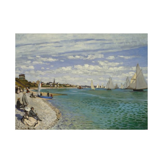 Regatta at Sainte-Adresse by Claude Monet by Classic Art Stall