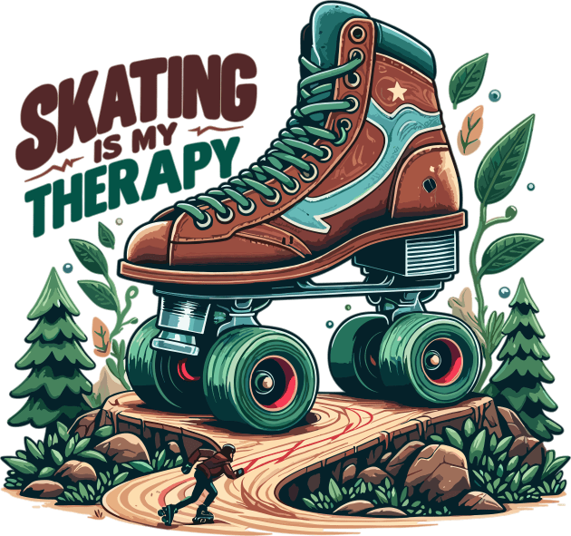 Skating Kids T-Shirt by Vehicles-Art