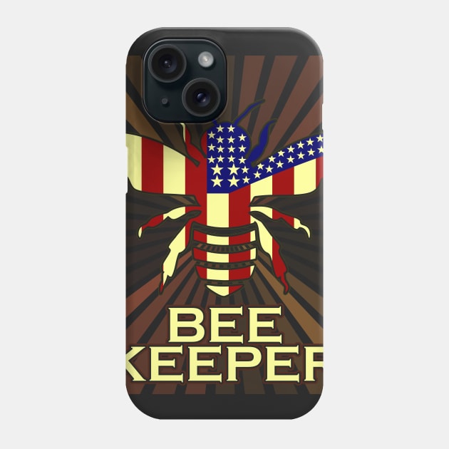 American Beekeeper Funny Beekeeping Gift Phone Case by Warmfeel