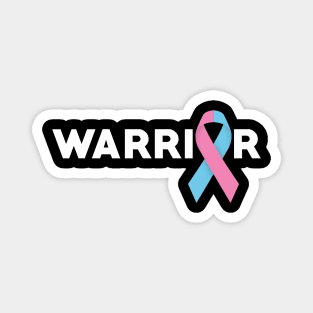 Infertility Warrior With Pink And Blue Ribbon Magnet