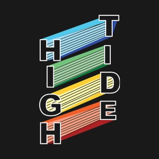 High Tide Colourful Typography T-Shirt