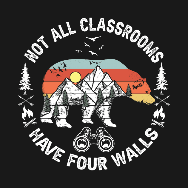 Not All Classrooms Have Four Walls Adventure bear Homeschool by UNXart