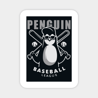 Penguin Baseball Tribute - Penguin Baseball League - Baseball Gift Magnet