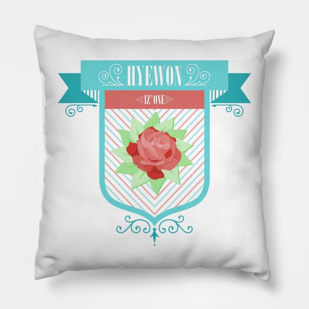 IZ*ONE Hyewon Crest Pillow by Silvercrystal