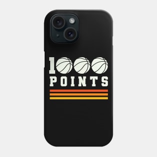 1000 Points Basketball Scorer High School Basketball Player Phone Case