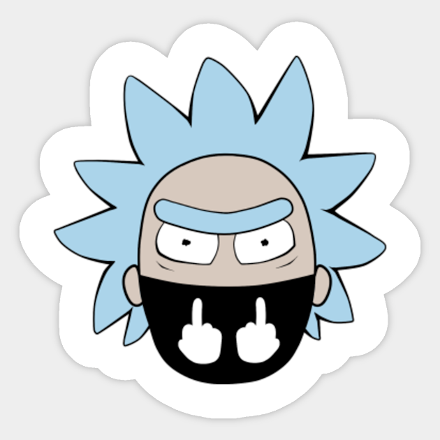 Rick Sanchez Face Rick Sanchez Face Sticker Teepublic This clipart image is transparent backgroud you can download (375x360) rick sanchez burp face png clip art for free. rick sanchez face