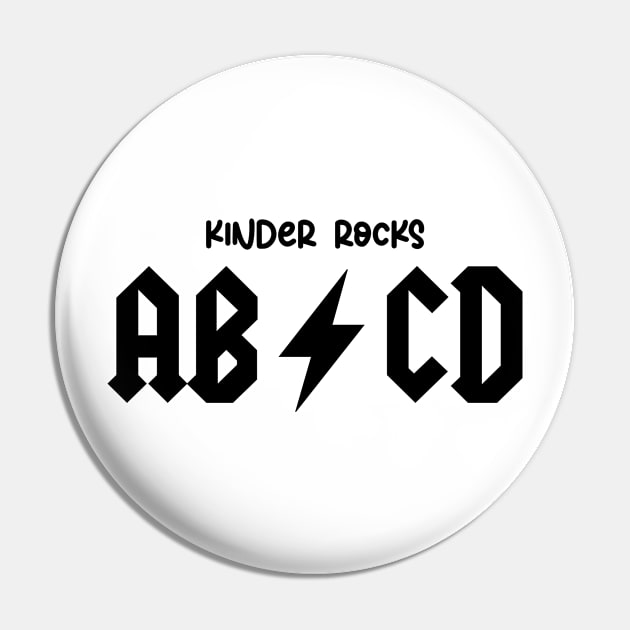 Kids Kinder Rocks Shirt for Kindergarten Boys Cute Gift ABCD Rock Pin by Vixel Art