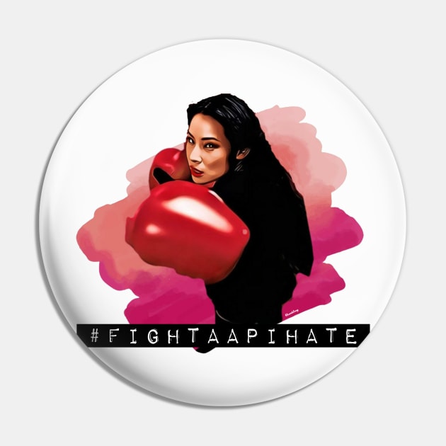 Fight AAPI Hate / Lucy Liu Pin by LiunaticFringe