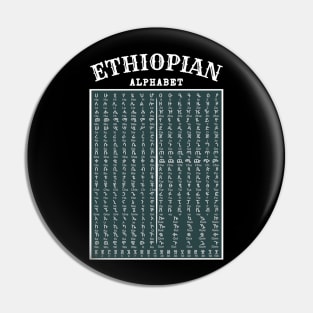 Ethiopian Alphabet Pin