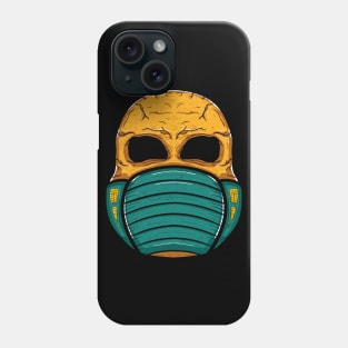 Skull with mask Phone Case