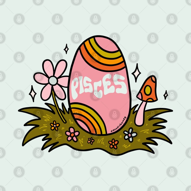 Pisces Easter Egg by Doodle by Meg