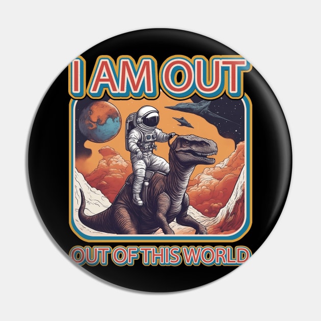 i am out of this world (astronaut riding dinosaur) Pin by hayr pictures