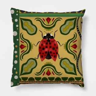 Colorful Ladybug Pillow