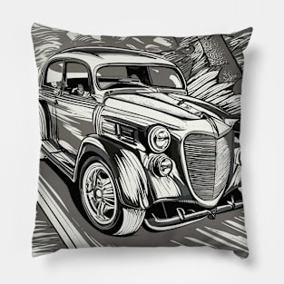 Classic Car Collection Pillow