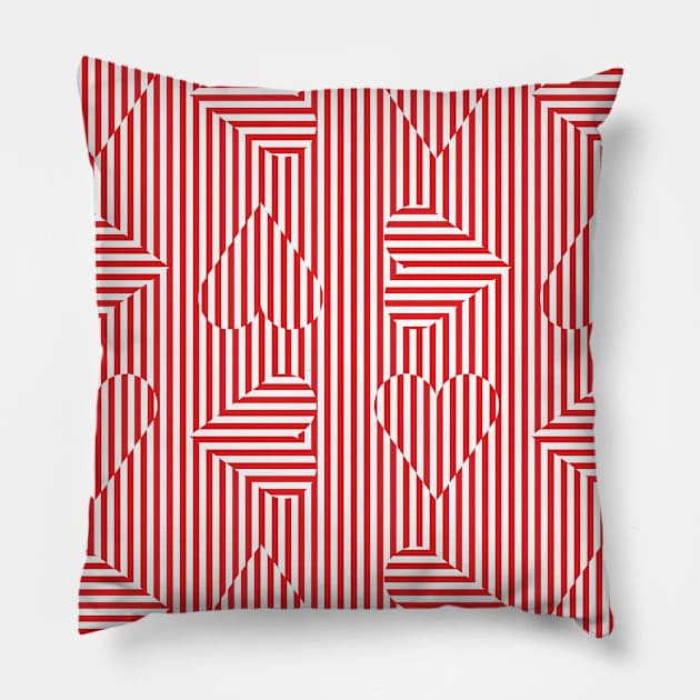 heart shapes Pillow by marufemia