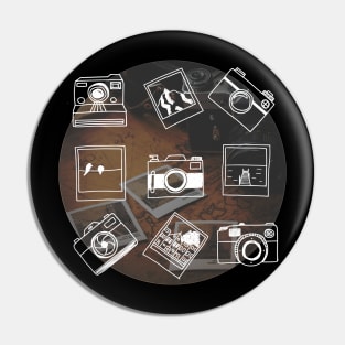 Photography Camera Hobby Illustration Pin