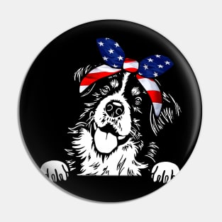 Gentle Giants Bernese Love, Urban American Flag Tee Extravaganza Pin