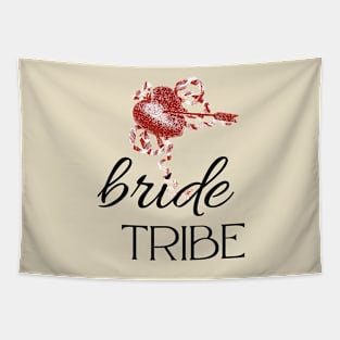 Bride Tribe Bride Bachelorette Party Shirts Bridal T-Shirt Wedding Tshirt Classy Tapestry