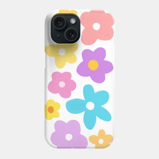 Naif pretty pastel painted flowers (for kids and grownups!) Phone Case