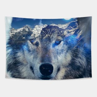 Mountain Wolf Tapestry