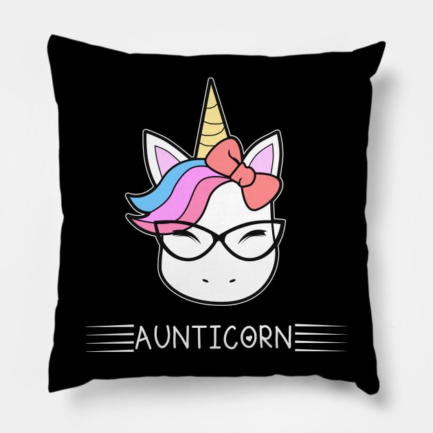 Aunticorn Aunt Unicorn Pillow by Imutobi