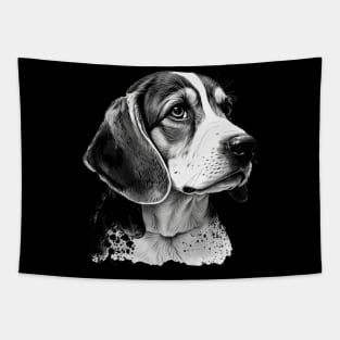 B&W Beagle Tapestry