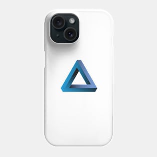 Blue Penrose Triangle Phone Case