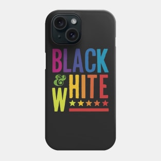 Colorful Black and White Phone Case