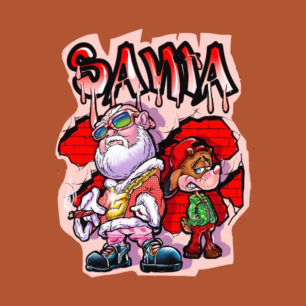 HIP HOP SANTA AND RUDY by Biomek