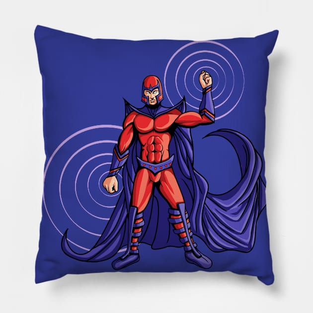 Master Of Magnetism Pillow by xzaclee16