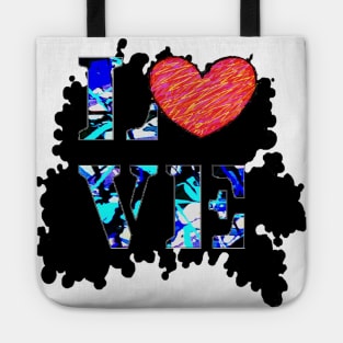 love abstract spray paint Tote