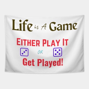 Life is a game - Growth Mindset stickers Tapestry