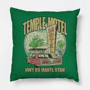 Temple Motel Manti, Utah 1959 Pillow