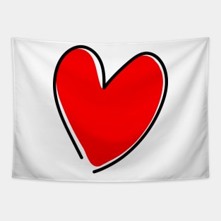 Red heart Tapestry