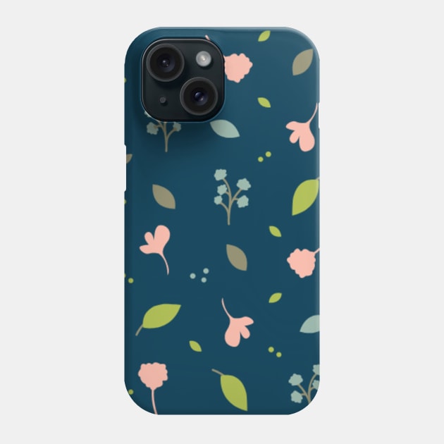 Flowerette in peacock Phone Case by Shineyarts