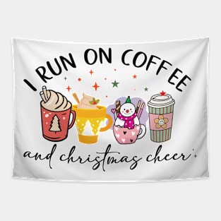 I RUN ON COFFEE AND CHRISTMAS CHEER Tapestry