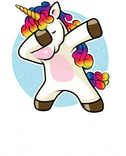 'Unicorns are Born in October' Dabbing Unicorn Magnet