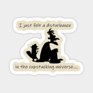 Cupstacking Universe Silhouette Magnet