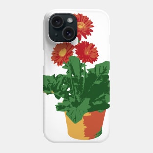 Gerbera - vector image Phone Case