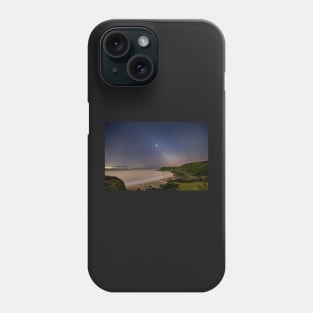 Fall Bay on Gower in Wales at Night Phone Case