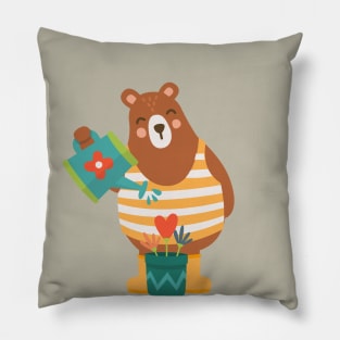 Spring in the forest Pillow