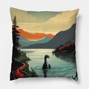 Nessie The Loch Ness Monster Pillow