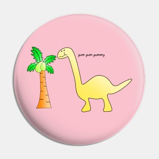 Yum Yummy Brachiosaurus Eat Food Pin