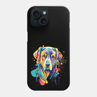 Modern Abstract Labrador Color Explosion Phone Case