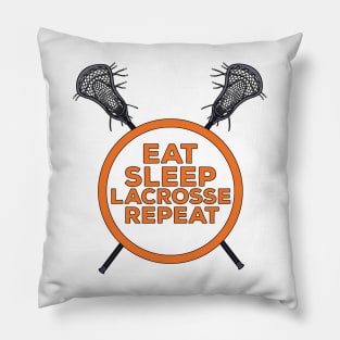 Eat Sleep Lacrosse Repeat Pillow